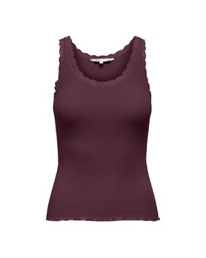 Only onlsara sharai tank top jrs noos 15345994 burgundy