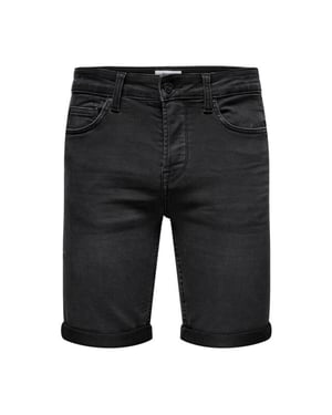 Only & Sons onsply reg blk jog sht pk 8581 22018581 denim