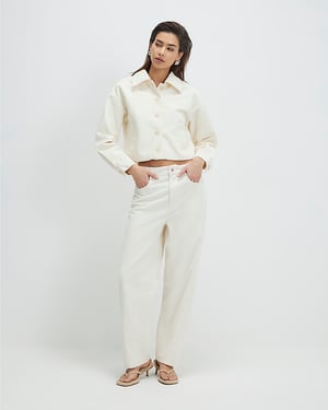 River Island Womens Jacket Cream Corduroy