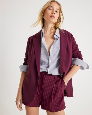 River Island Womens Blazer Red Edge To Edge Style