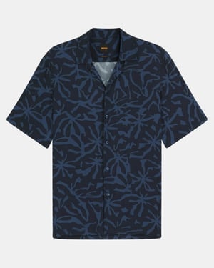 Rayer Korte Mouwen Shirt in Donkerblauw