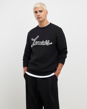 River Island Mens Sweatshirt Black Regular Fit Luminus