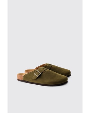 Faux Suede Mule
