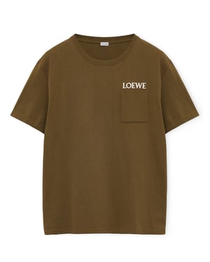 Embroidered Logo T-Shirt in Green