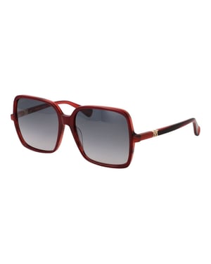 Max Mara Bordeaux Acetaat Zonnebril