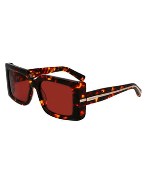 Ferragamo Brown Acetate Sunglasses