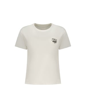 Pepe Jeans Witte Katoenen Vrouwen T-shirt