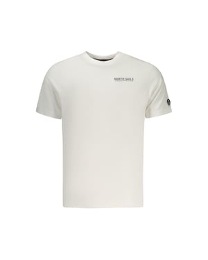 North Sails Vit Bomull Herr T-Shirt