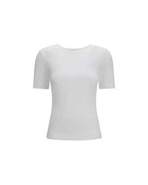 Ganni Witte Katoenen T-Shirt