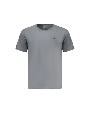 Converse Grijze Katoenen T-Shirt voor Mannen