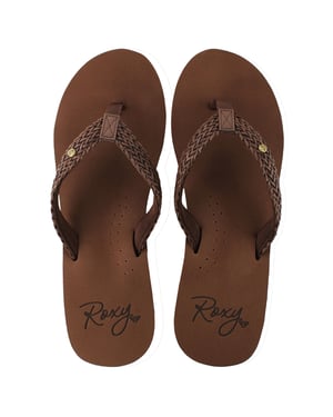 Roxy Mellie III Womens Brown Flip-Flops