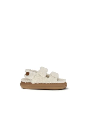 Moon Boot Witte Polyamide Platte Sandalen