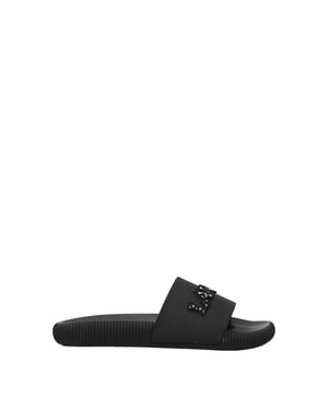 Lanvin Zwarte Katoenen Slippers