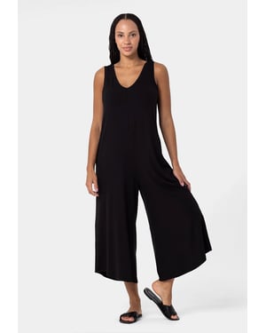 Viscose Jumpsuit ZWART