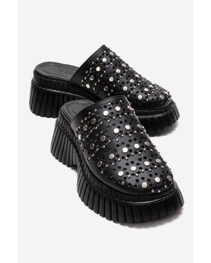 Harlow Leren Platform Sandaal