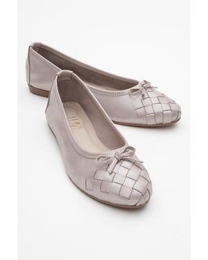 Nopos Leren Cap Toe Ballerina