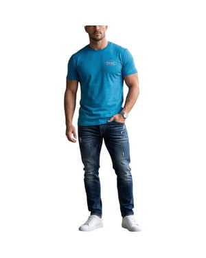Diesel Mens T Shirts Graphic Logo Print Crew Neck Summer Cotton Tee