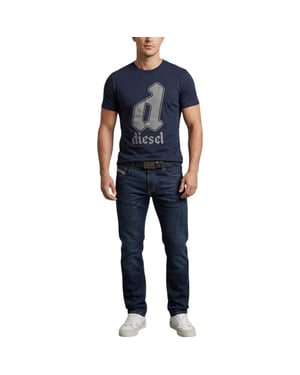 Diesel Mens T Shirts Graphic Logo Print Crew Neck Summer Cotton Tee