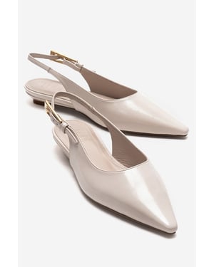 Jenna Slingback Pump med Spetsig Tå