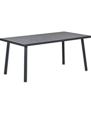 Garden Impressions Terni aluminium tuintafel 160x90 cm carbon black