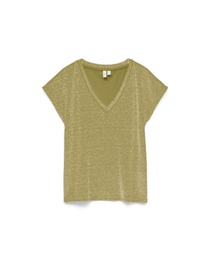 Vero Moda vmkimmie s/s v-neck top jrs btq 10346072 willow