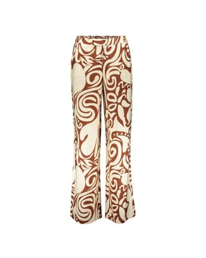 Geisha pants bi-color 61401-26 760 /tabacco