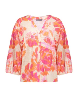Geisha blouse 63490-20 250 orange/pink/sand