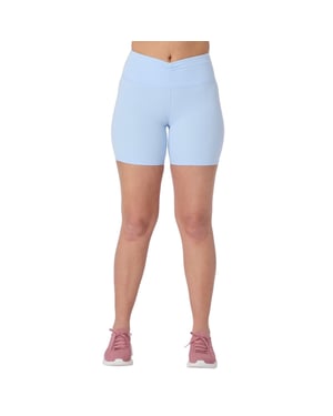 Skechers Goflex Slim 6' Fietsbroek Polyester Dames Zilveren Sportbroek
