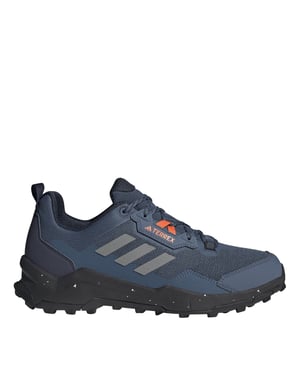 Men's adidas Terrex AX4 Lace-Up Low Top Trekking Sneakers in Wonder Steel