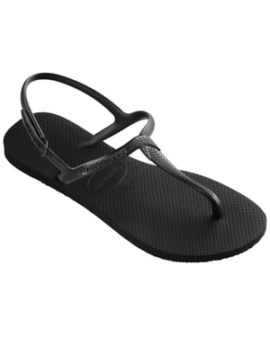 Women's Havaianas Hav. Twist Black 35 36 Flip Flops in Black