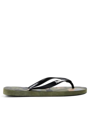Women's Havaianas Hav. Top Camu Green 35 36 Flip Flops in Green