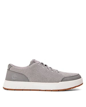 Men's Timberland Maple Grove Low Lace Up Sneaker Lig in Light Grey Knit