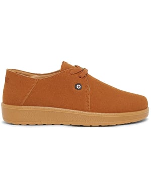 Men's Lambretta Panda Low Top Lace-Up Sneakers in Tan