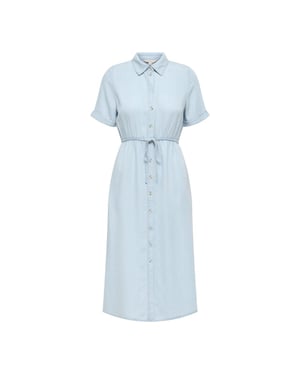 Only Onlcharis life 24 shirt dress wvn cc blue denim