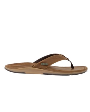 Reef Leather offshore brown heren slipper