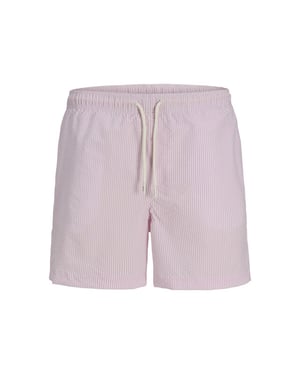 Jack & Jones Heren zwemshort jpstmaui ocean seersucker gestreept lila paars