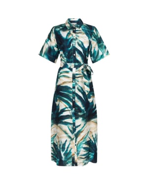 Tramontana Dress print blues