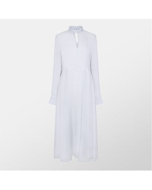 Women's Boss High Neck Maxi A-Line Dress in Open Misc