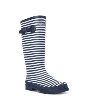 Women's Regatta Fairweath Rain Boots with Lug Sole in Navy/WhitStr