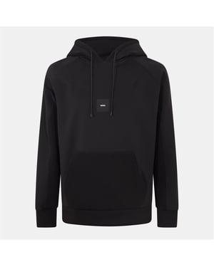 Men's Boss Hbg Soody Rib Design Hoodie in Black