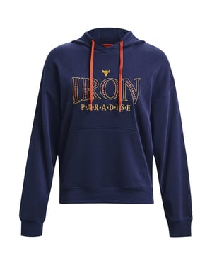 Women's Under Armour Rock Hooded Relaxed Fit Sweatshirt in Blue