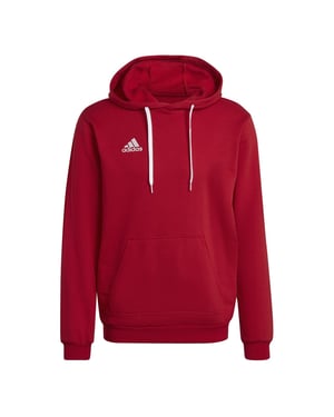 Men's adidas Hooded Neck Long Sleeve Kangaroo Pocket Sweatshirt in Power red