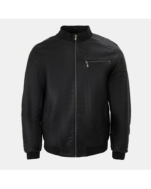 Men's Firetrap Wash Bomber in Black