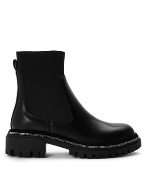 Women's Steve Madden Offline in Black Lthr