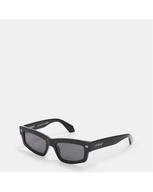 Accessories Off White Miramar Rectangle Full Rim Sunglasses in Black/Dark Grey