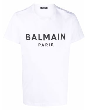 Paris Print Logo T-shirt in White
