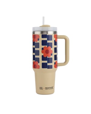 Regatta Orla Kiely Spinning Flower 1.2L Thermal Mug (Monochrome)