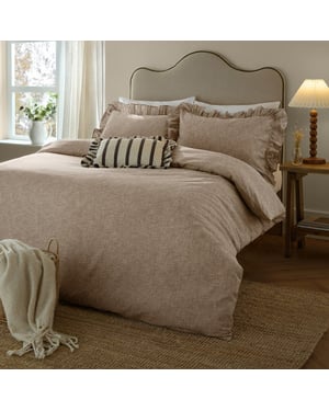 Wylder Margot 100% Cotton Duvet Cover Set, Mole