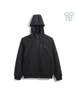 Men's Farah Rudd Softshell Hooded Sweatshirt in Black