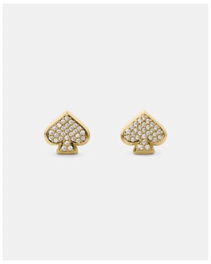 Everyday Spade Pavé Studs